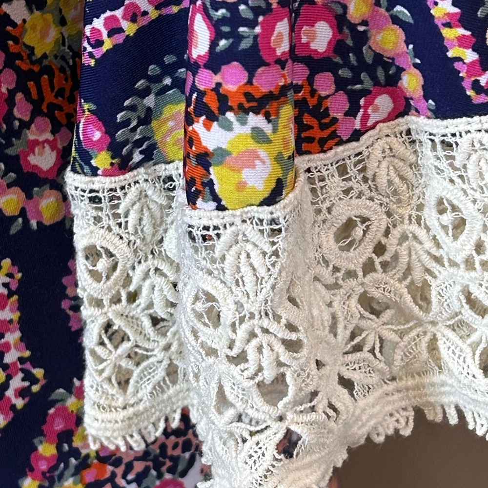 Judith March | Size Small Floral and Lace Boho Dress - Picture 4 of 7